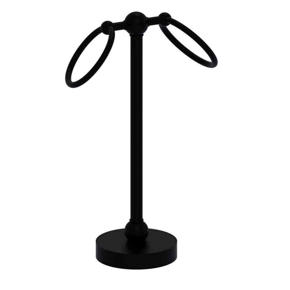 Vanity Top 2 Ring Guest Towel Holder