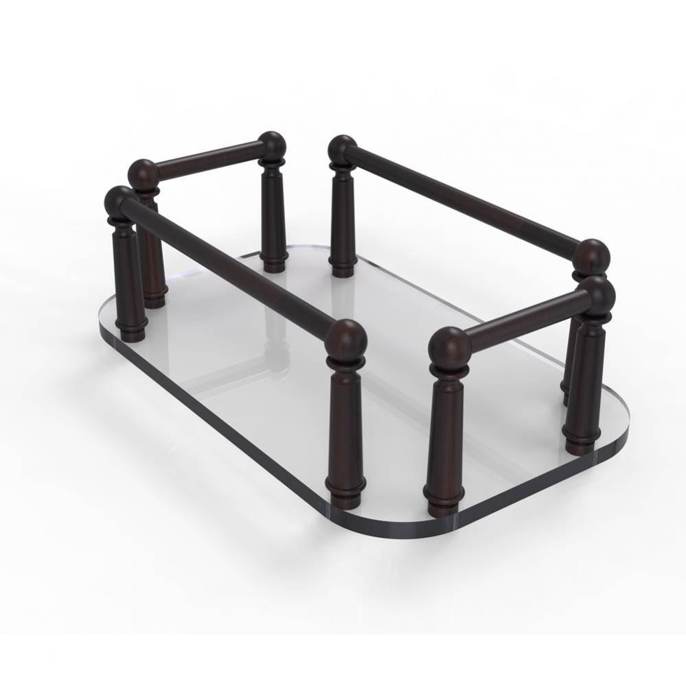 Vanity Top Glass Guest Towel Tray