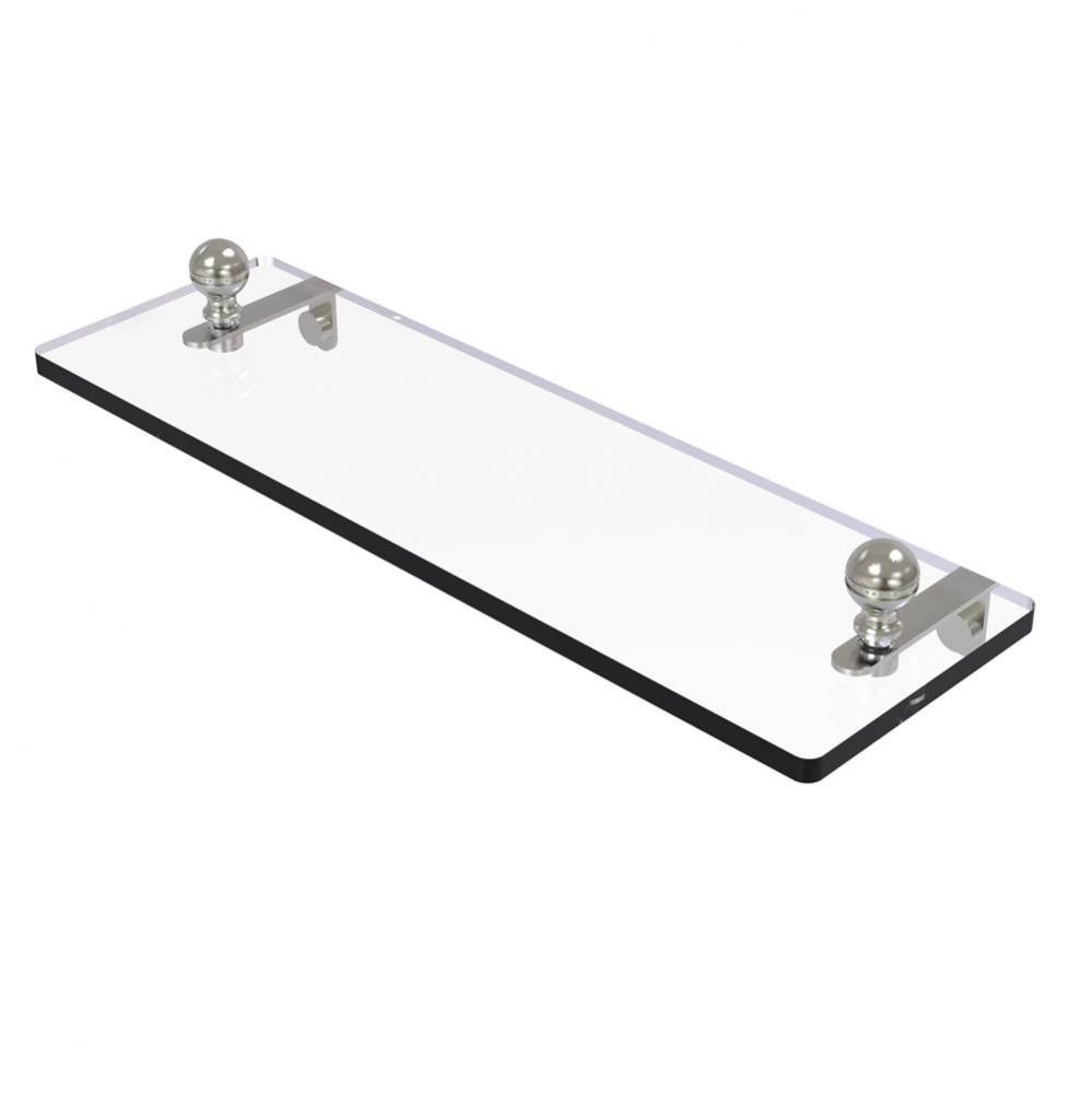 Mambo 16 Inch Glass Vanity Shelf with Beveled Edges