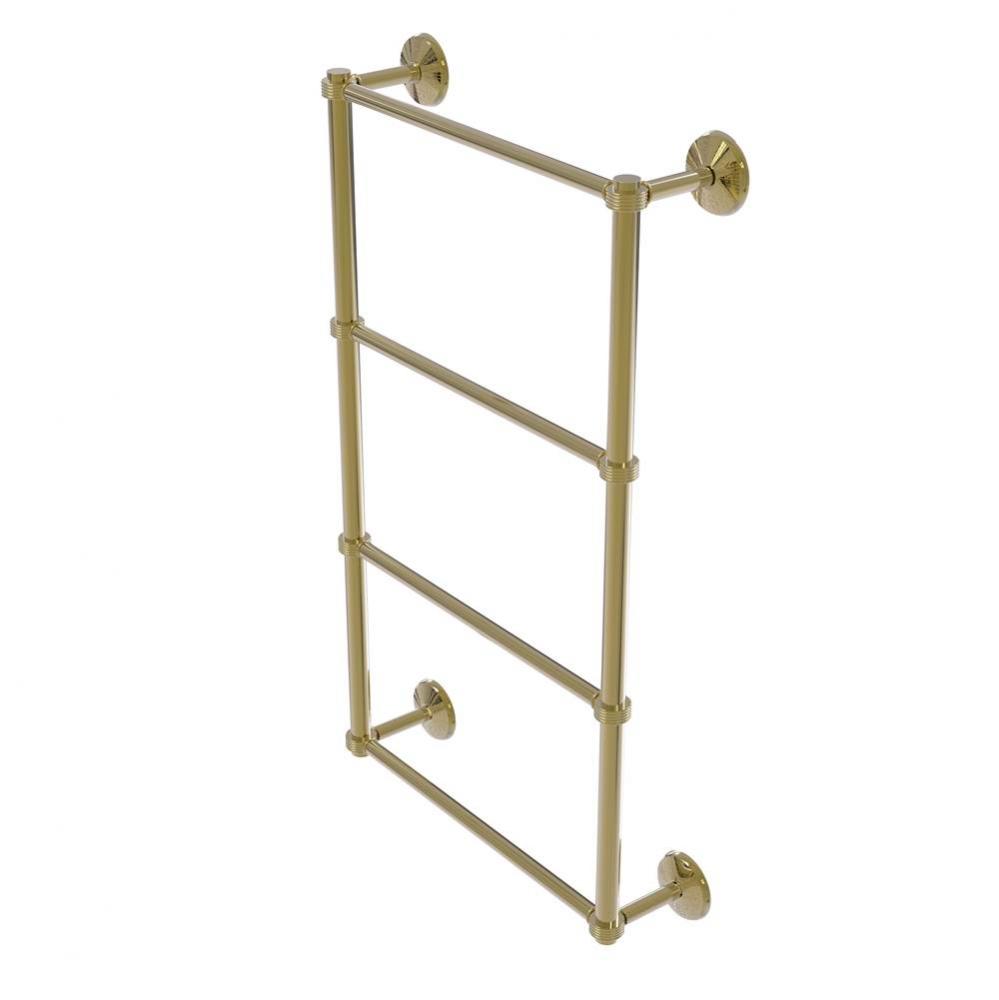 Monte Carlo Collection 4 Tier 24 Inch Ladder Towel Bar with Groovy Detail