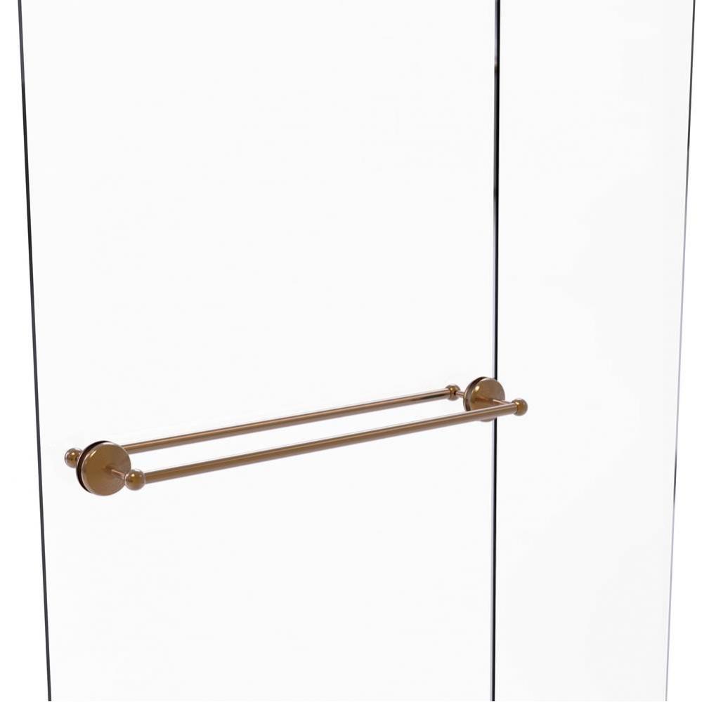 Monte Carlo Collection 30 Inch Back to Back Shower Door Towel Bar