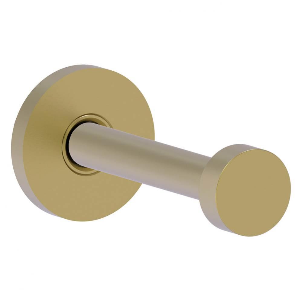 Modern Retractable Wall Hook - Satin Brass