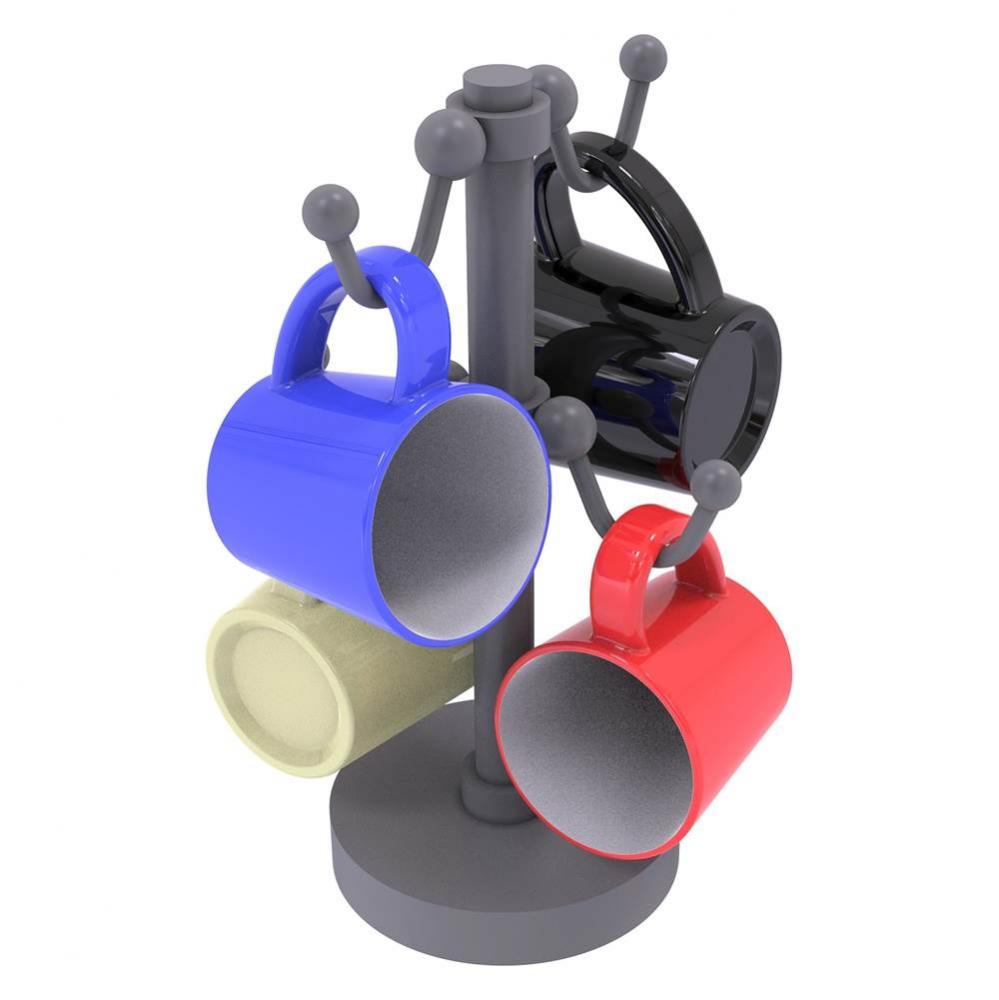 Countertop 4 Coffee Mug Holder - Matte Gray