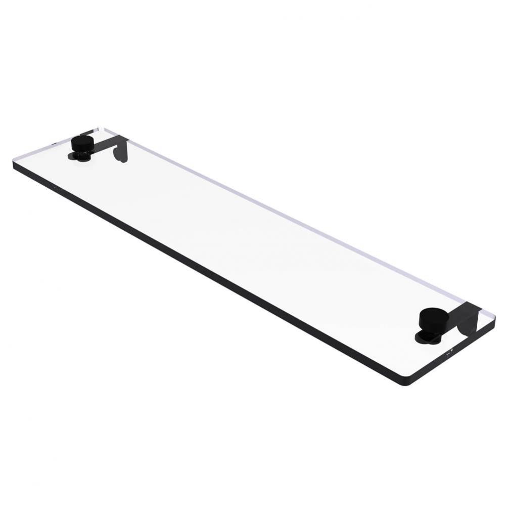 Montero Collection 22 Inch Glass Vanity Shelf with Beveled Edges