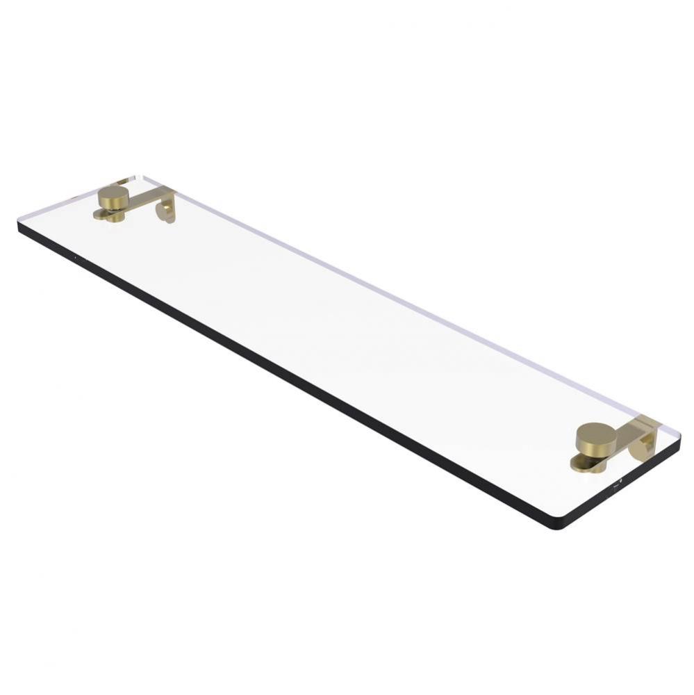 Montero Collection 22 Inch Glass Vanity Shelf with Beveled Edges