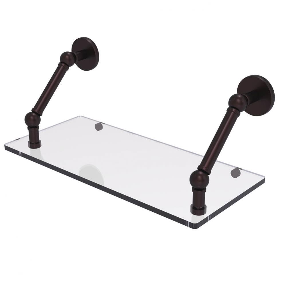 Prestige Skyline Collection 18 Inch Floating Glass Shelf