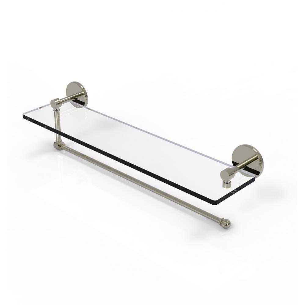 Prestige Skyline Collection Paper Towel Holder with 22 Inch Glass Shelf