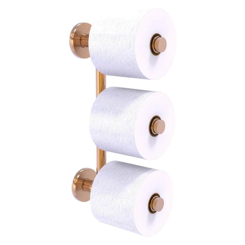 Prestige Skyline Collection 3 Roll Reserve Roll Toilet Paper Holder - Brushed Bronze