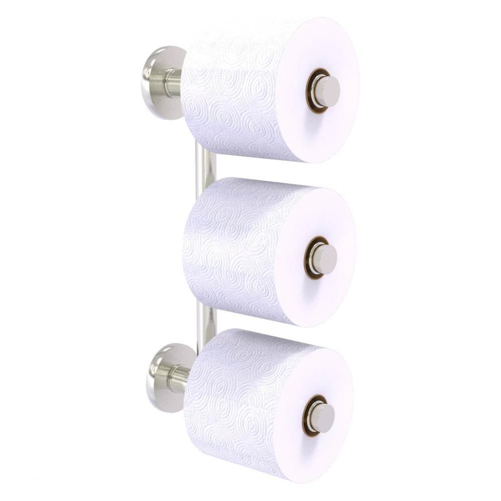Prestige Skyline Collection 3 Roll Reserve Roll Toilet Paper Holder - Satin Nickel