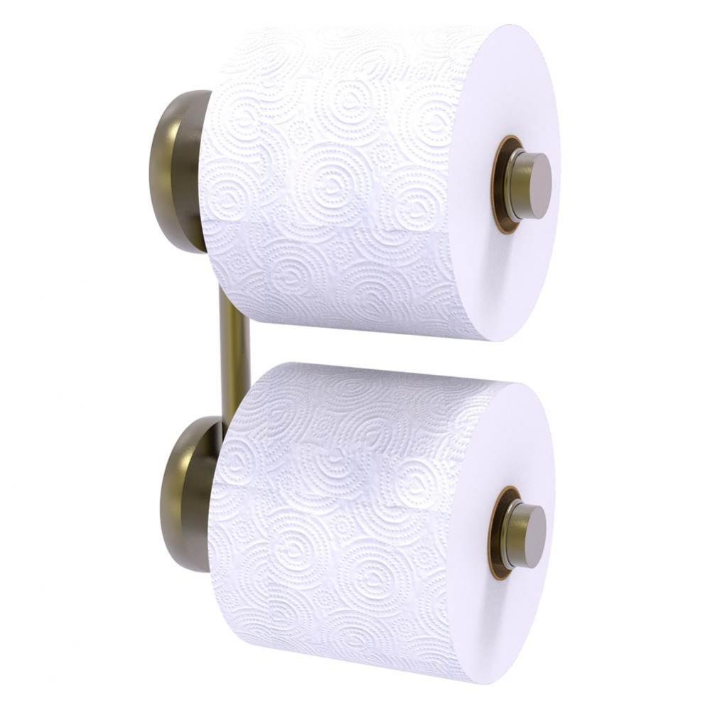 Prestige Skyline Collection 2 Roll Reserve Roll Toilet Paper Holder - Antique Brass