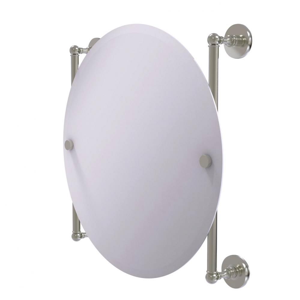 Prestige Skyline Collection Round Frameless Rail Mounted Mirror
