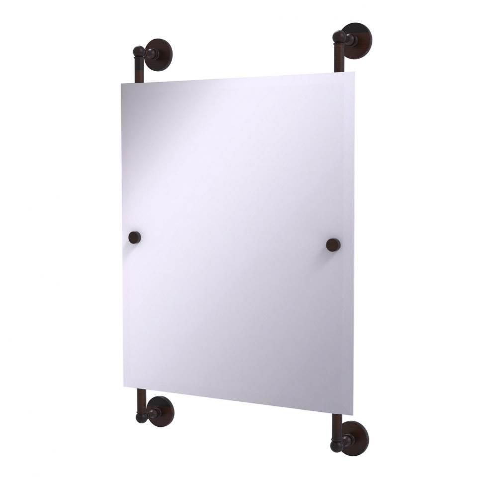 Prestige Skyline Collection Rectangular Frameless Rail Mounted Mirror