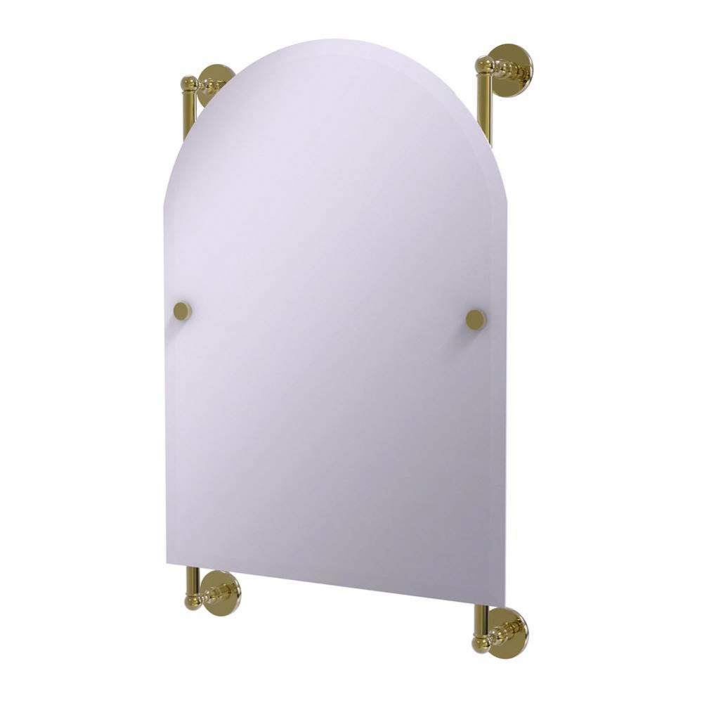 Prestige Skyline Collection Arched Top Frameless Rail Mounted Mirror