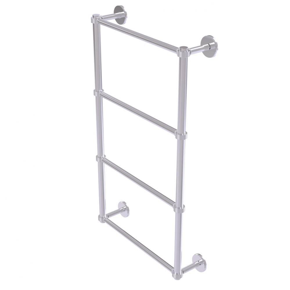 Prestige Skyline Collection 4 Tier 36 Inch Ladder Towel Bar with Groovy Detail