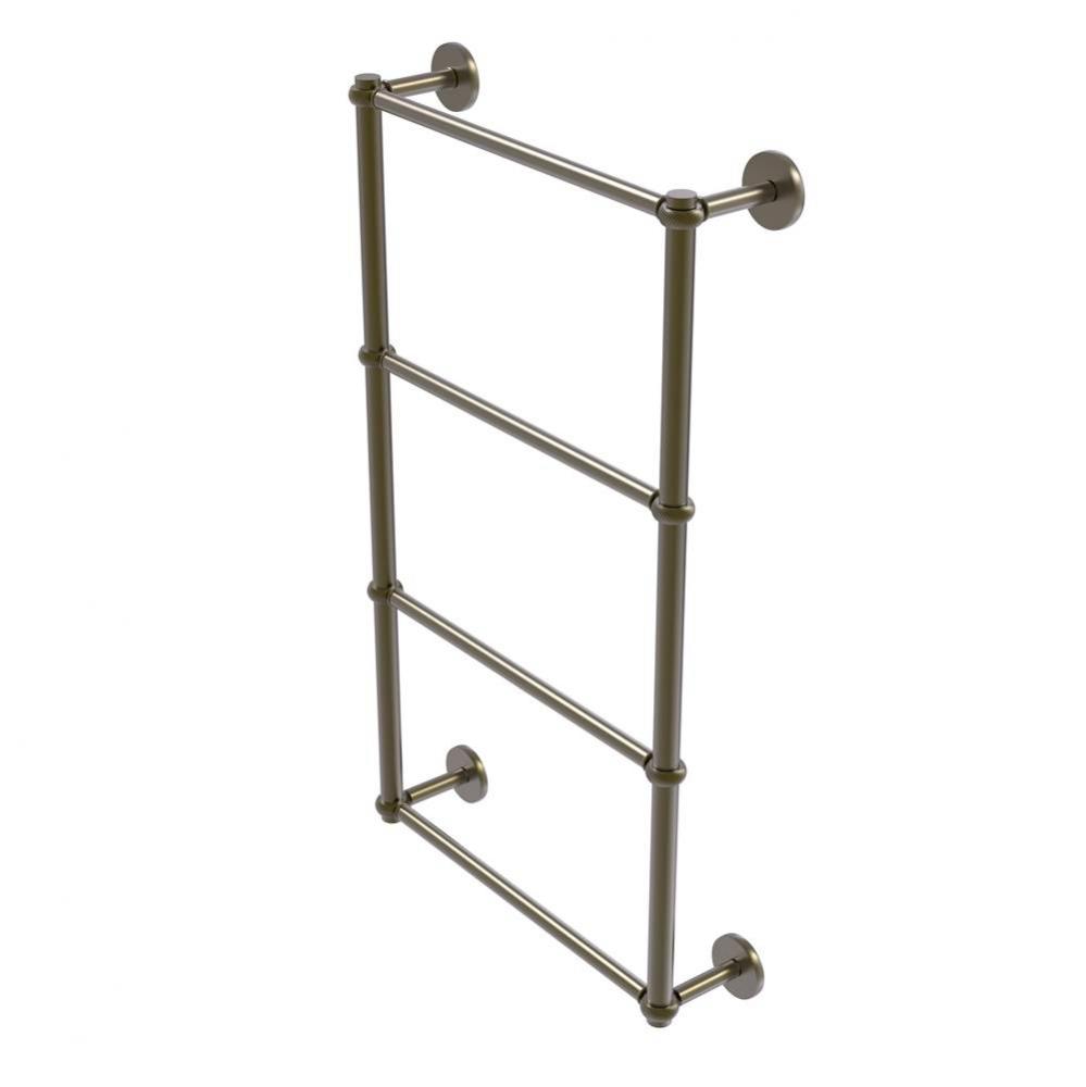 Prestige Skyline Collection 4 Tier 24 Inch Ladder Towel Bar with Twisted Detail