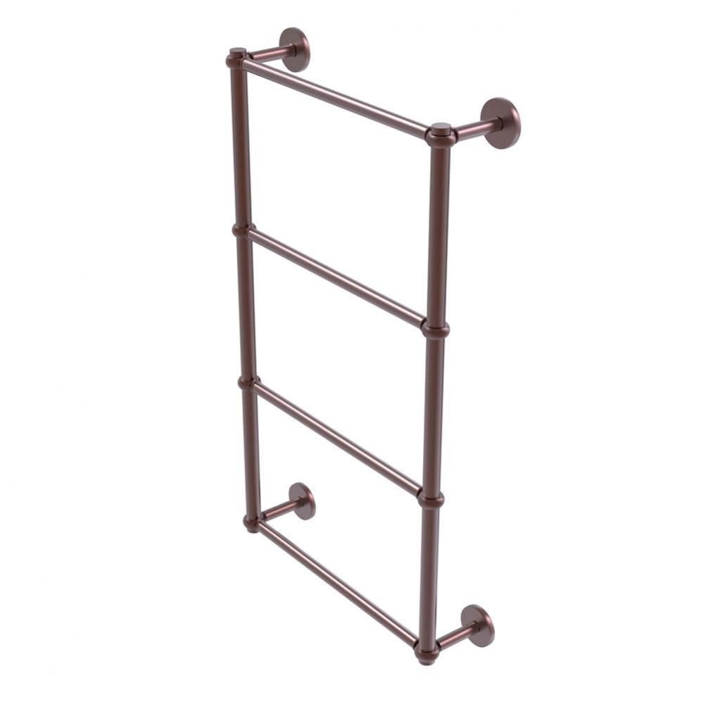 Prestige Skyline Collection 4 Tier 36 Inch Ladder Towel Bar with Twisted Detail