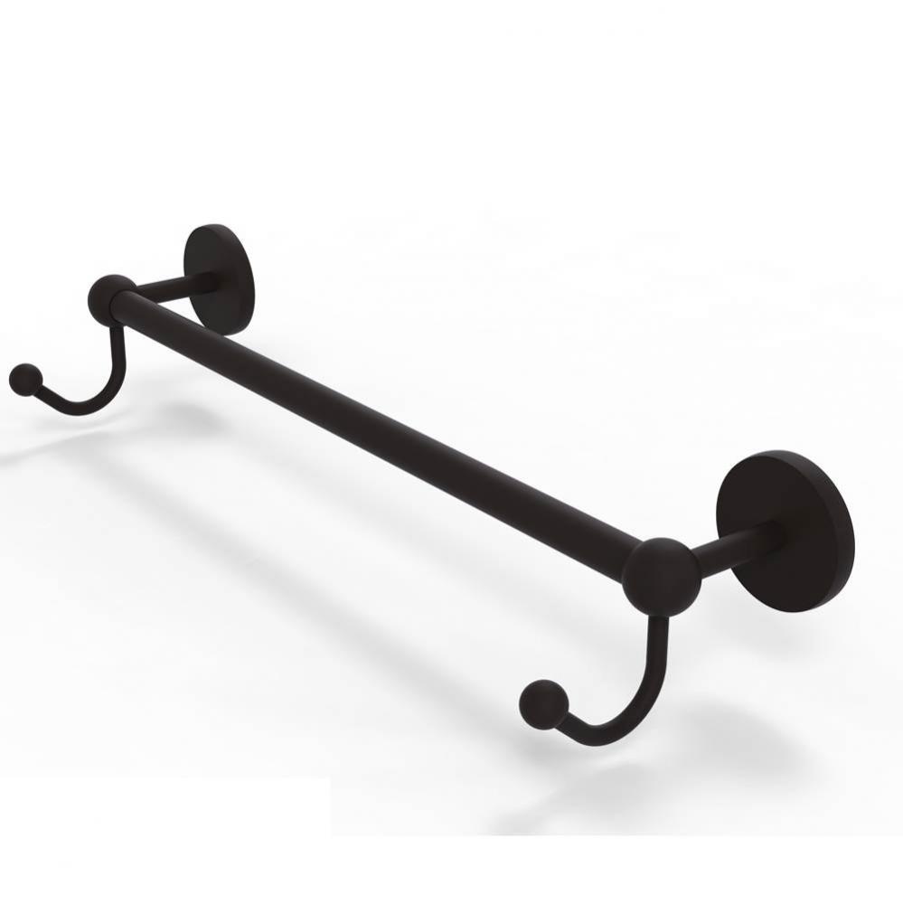 Prestige Skyline Collection 24 Inch Towel Bar with Integrated Hooks