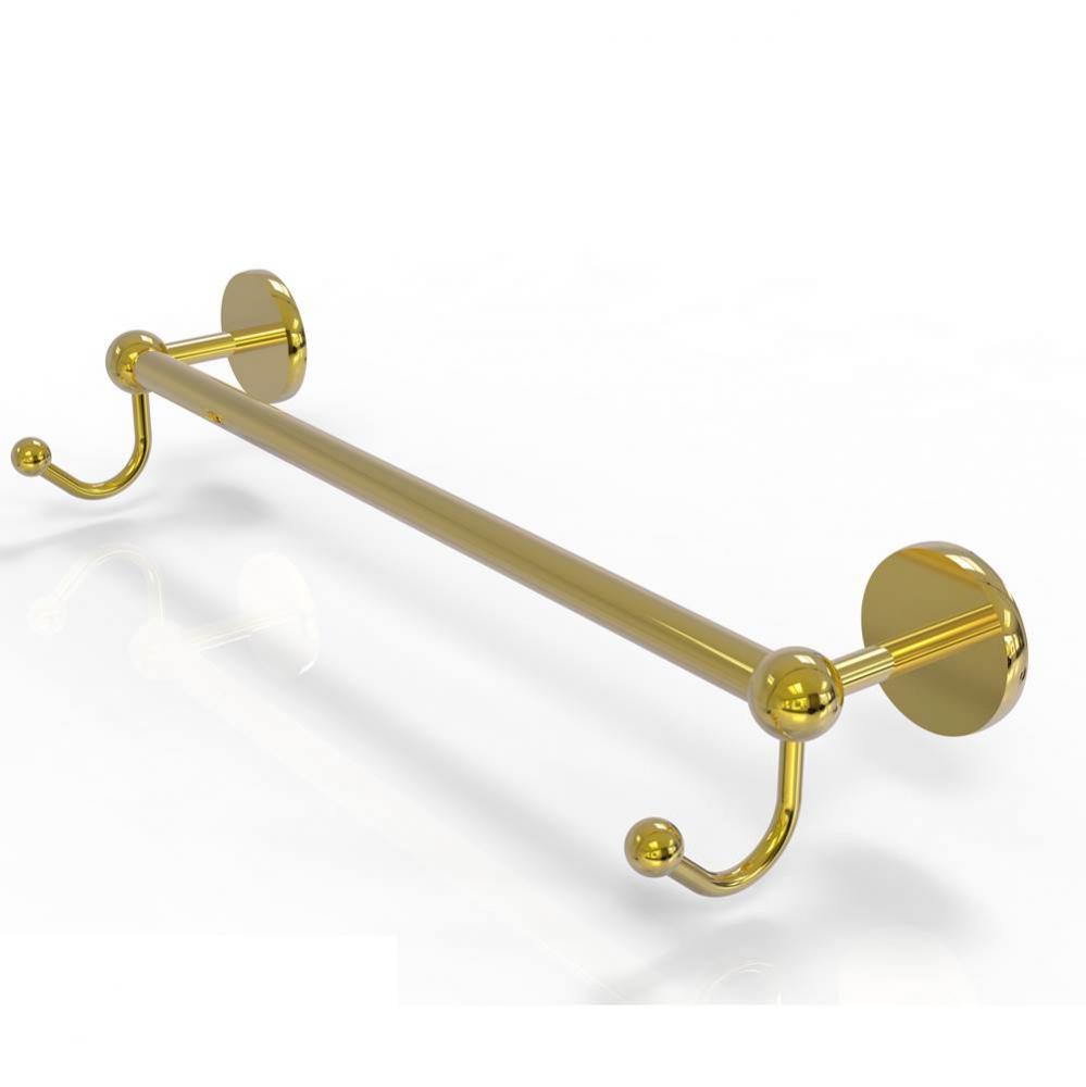 Prestige Skyline Collection 24 Inch Towel Bar with Integrated Hooks