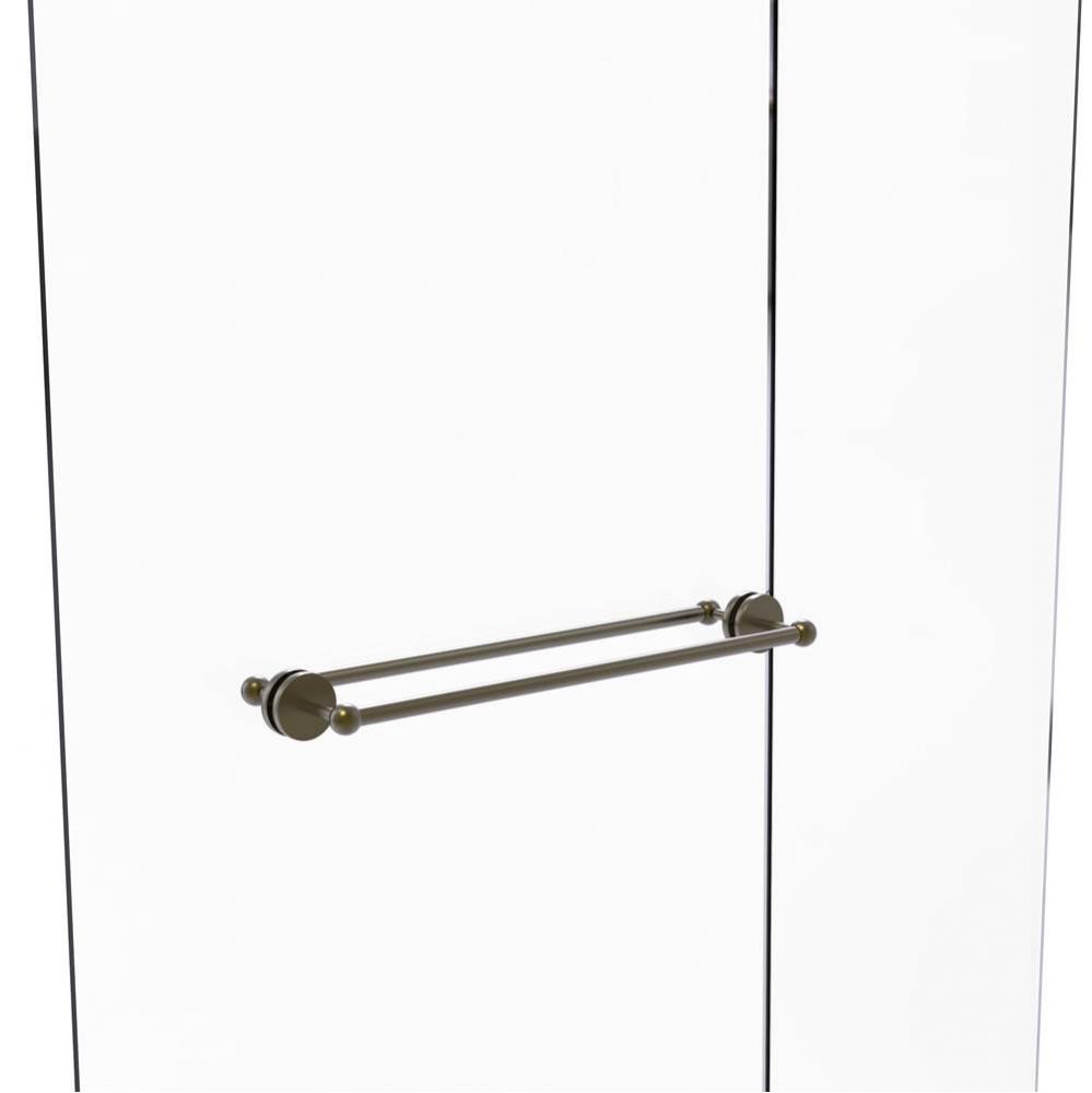 Prestige Skyline Collection 24 Inch Back to Back Shower Door Towel Bar