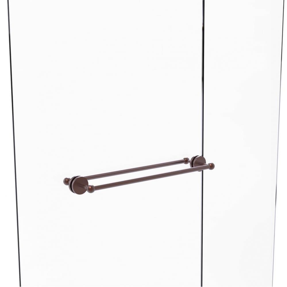 Prestige Skyline Collection 24 Inch Back to Back Shower Door Towel Bar