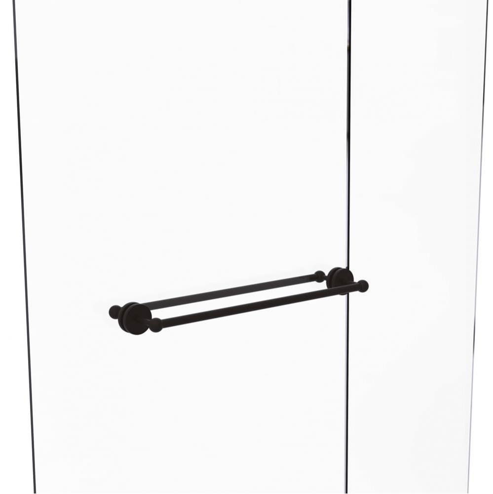 Prestige Skyline Collection 24 Inch Back to Back Shower Door Towel Bar