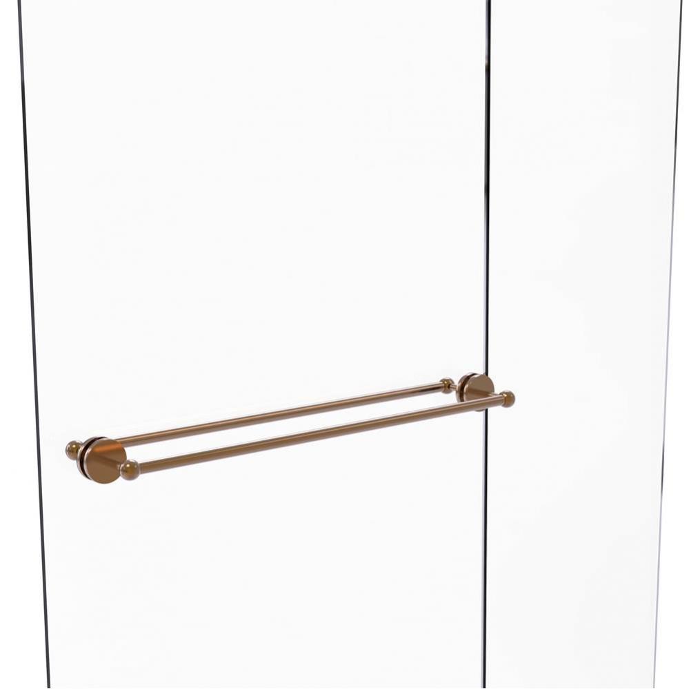 Prestige Skyline Collection 30 Inch Back to Back Shower Door Towel Bar