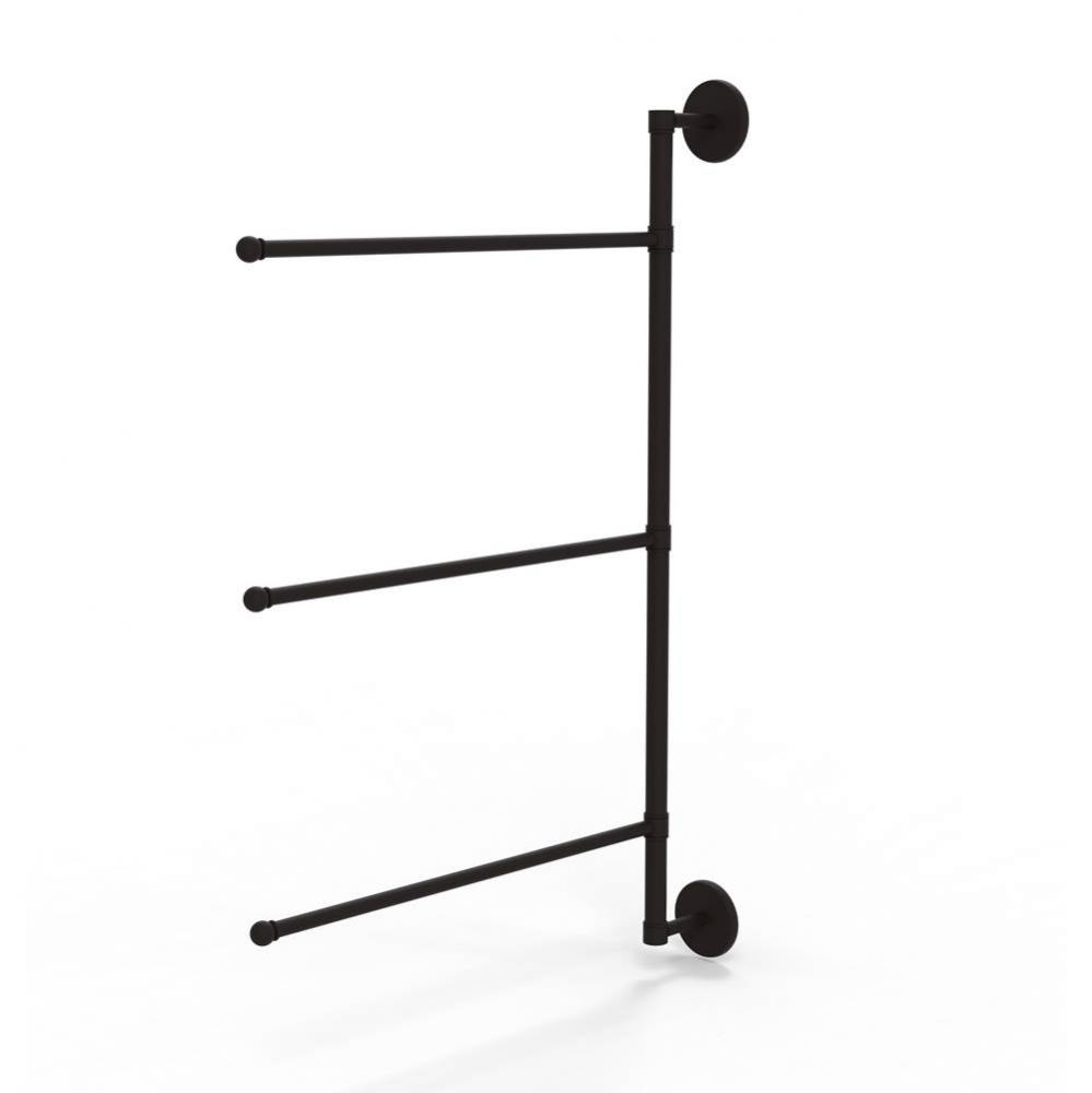 Prestige Skyline Collection 3 Swing Arm Vertical 28 Inch Towel Bar