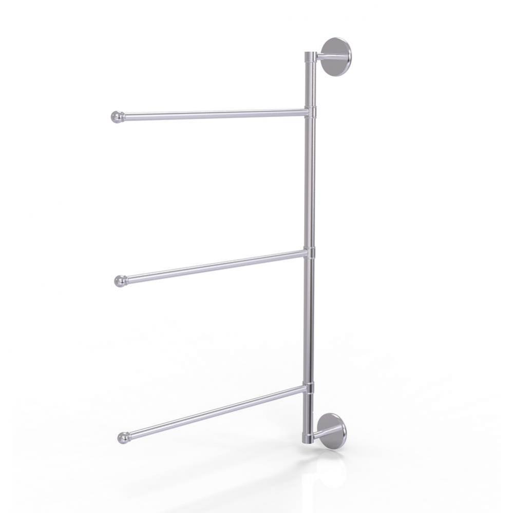 Prestige Skyline Collection 3 Swing Arm Vertical 28 Inch Towel Bar