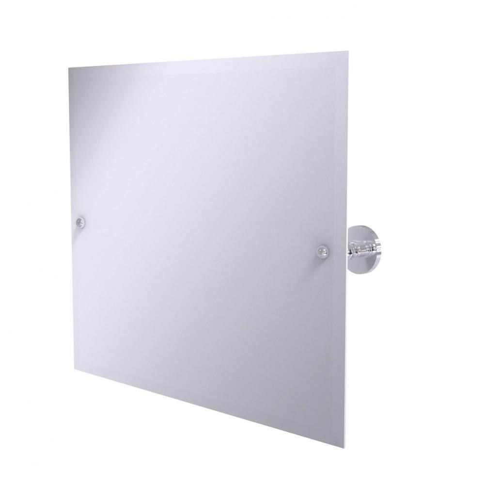 Frameless Landscape Rectangular Tilt Mirror with Beveled Edge