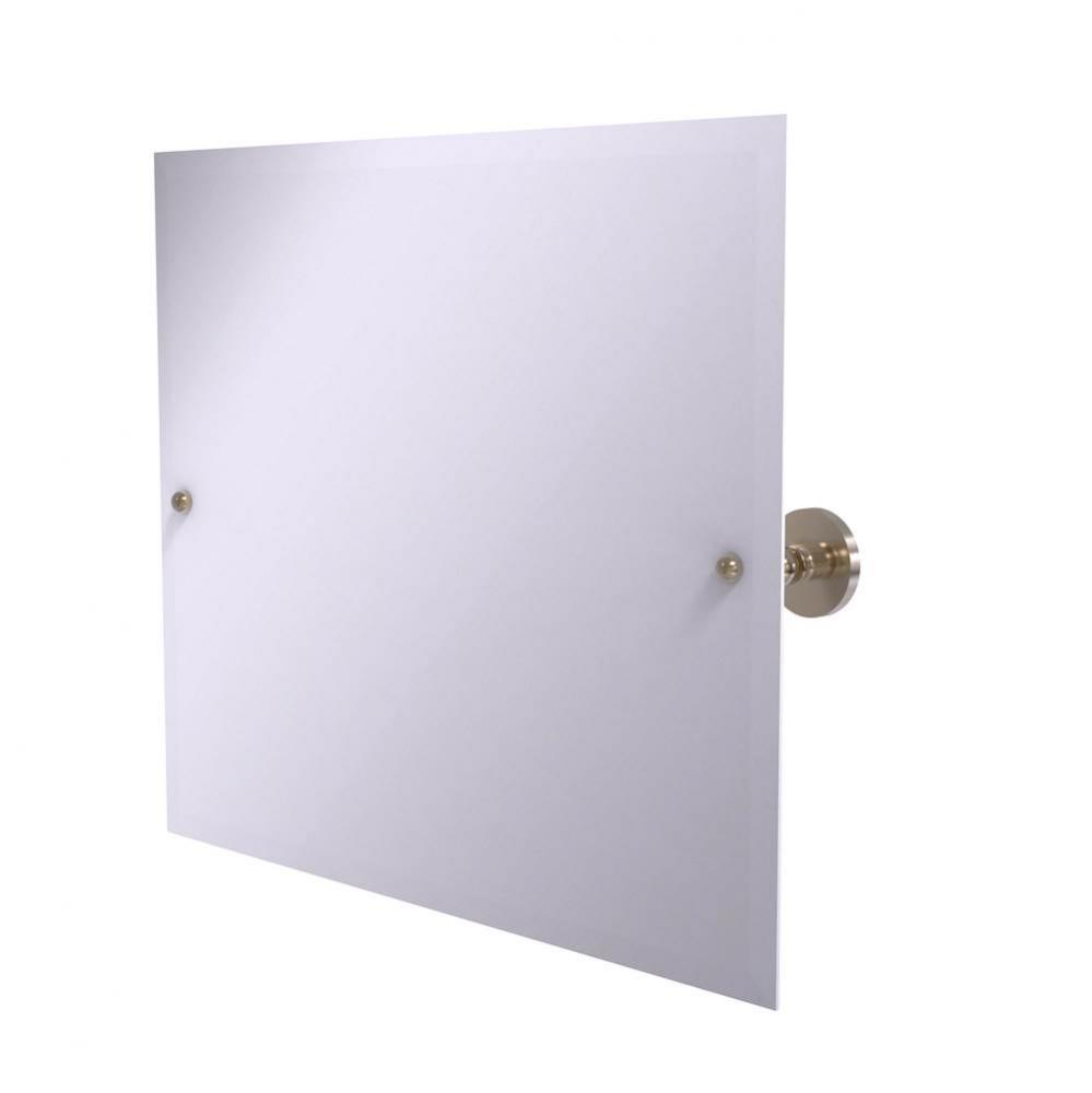 Frameless Landscape Rectangular Tilt Mirror with Beveled Edge