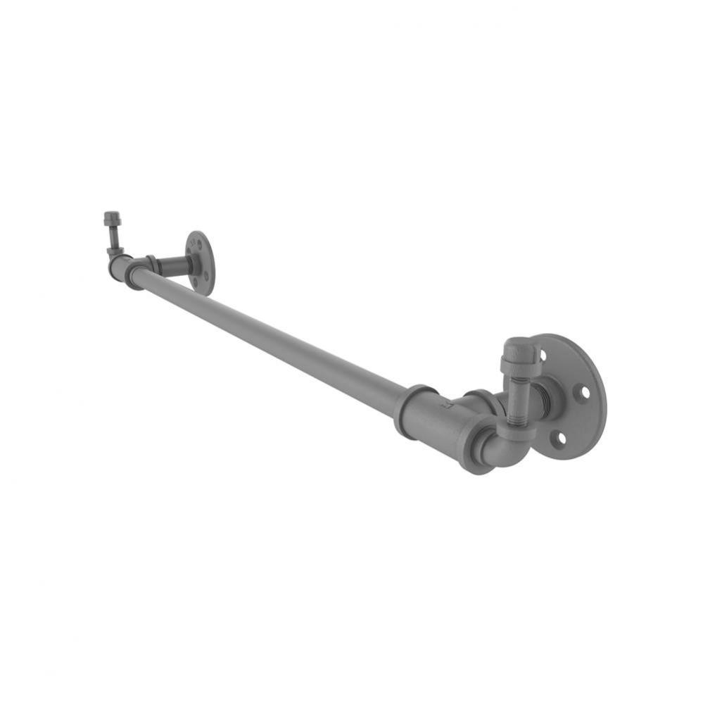 Pipeline Collection 24 Inch Towel Bar with Integrated Hooks