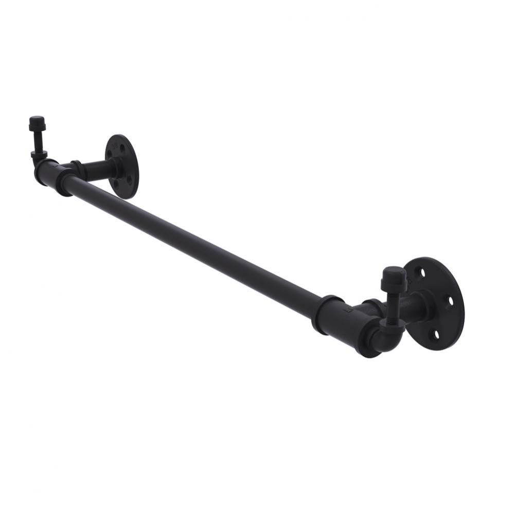 Pipeline Collection 30 Inch Towel Bar with Integrated Hooks