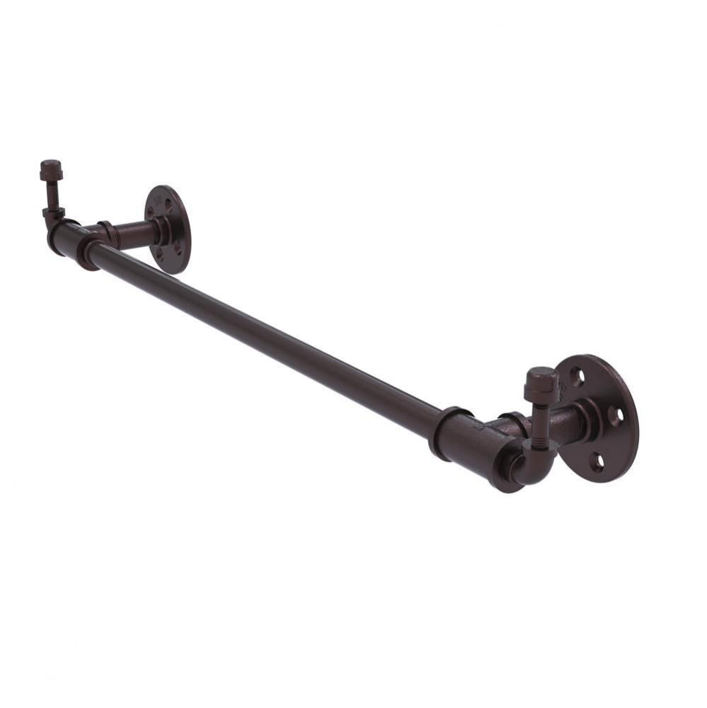 Pipeline Collection 36 Inch Towel Bar with Integrated Hooks