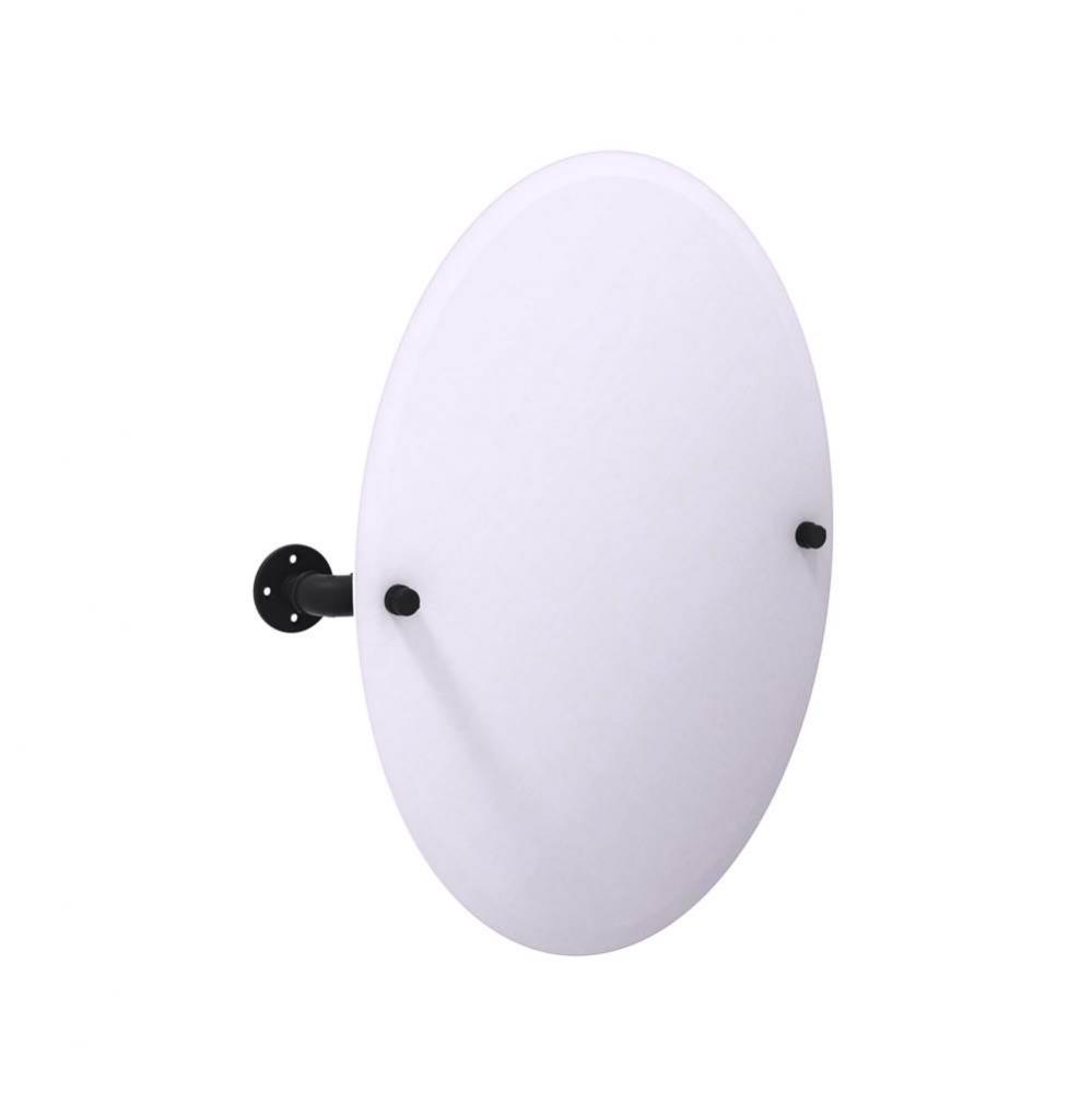 Pipeline Collection Frameless Oval Wall Mounted Tilt Mirror