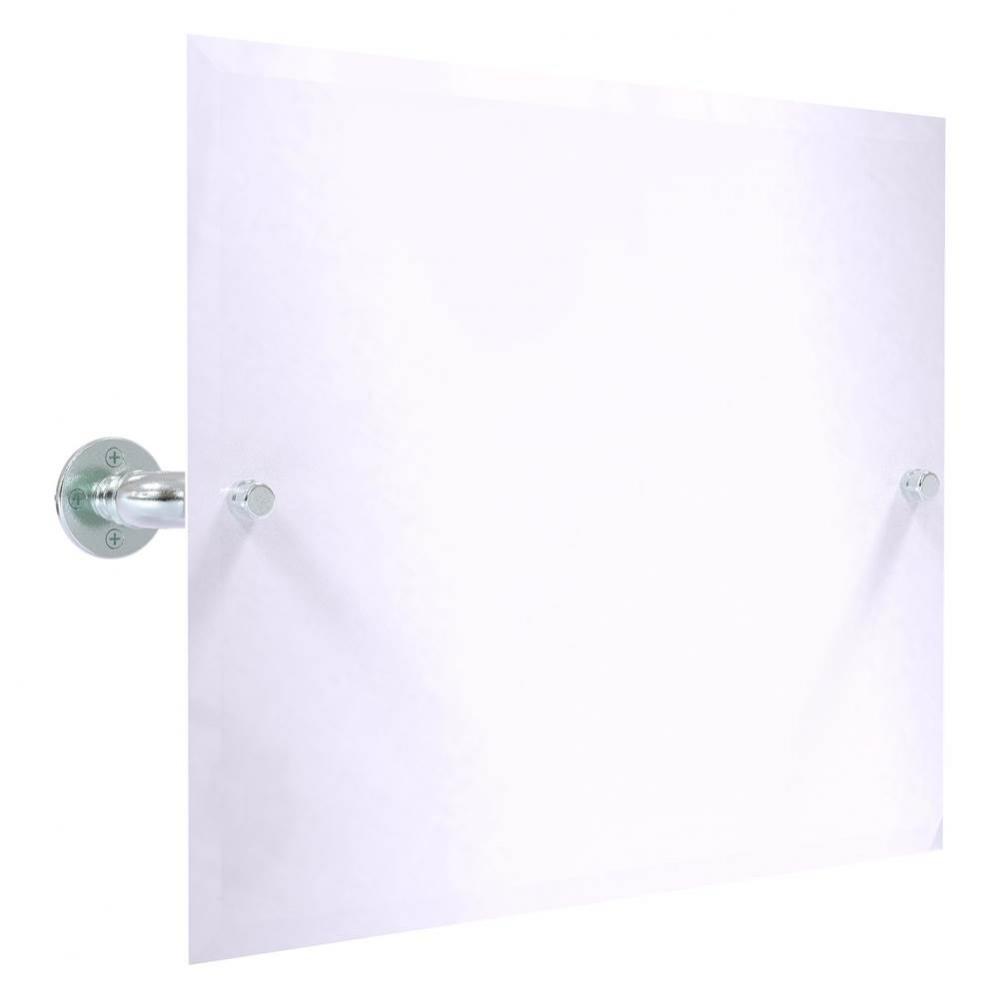 Pipeline Collection Landscape Rectangular Wall Mounted Tilt Mirror - Polished Chrome