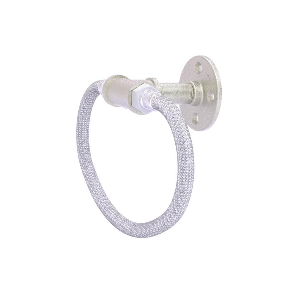 Pipeline Collection Towel Ring with Stainless Steel Braided Ring