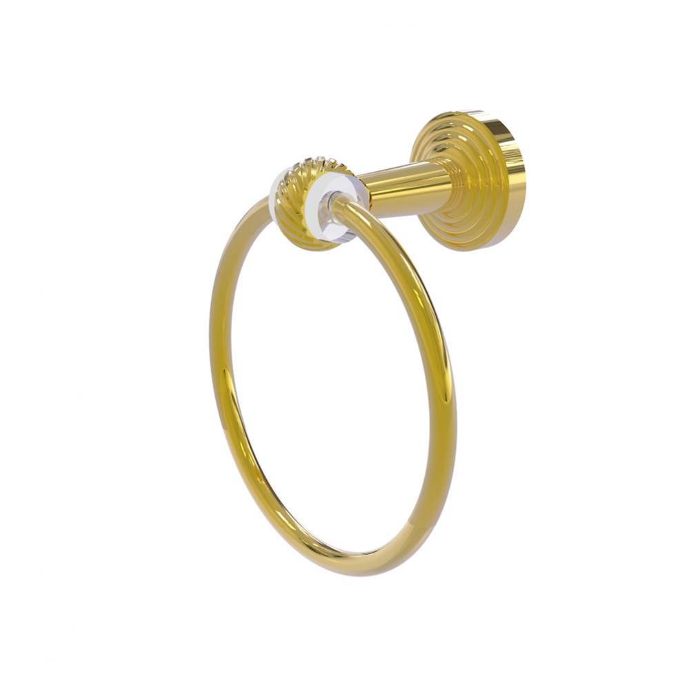 Pacific Beach Collection Towel Ring with Twisted Accents