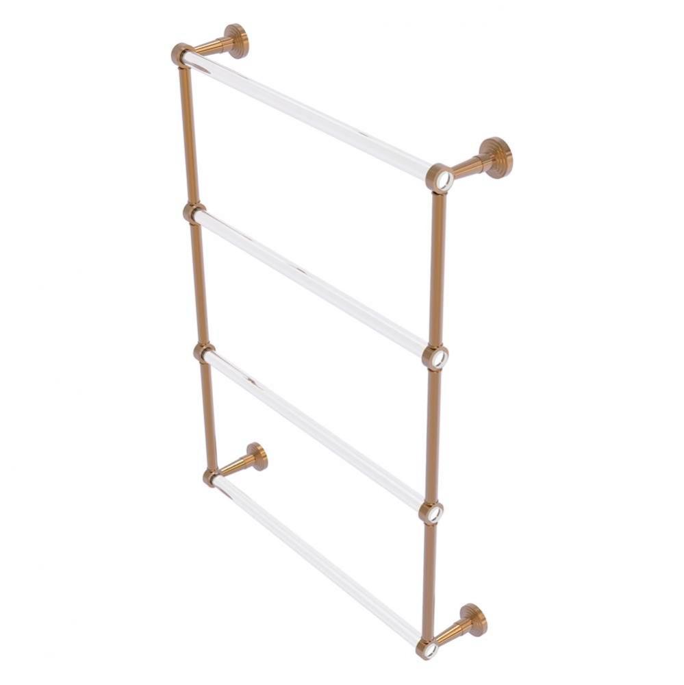 Pacific Beach Collection 4 Tier 24 Inch Ladder Towel Bar - Brushed Bronze