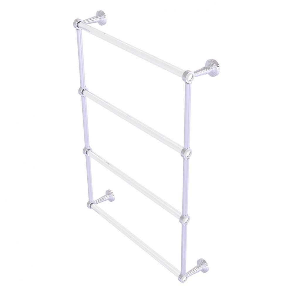 Pacific Beach Collection 4 Tier 24 Inch Ladder Towel Bar - Polished Chrome