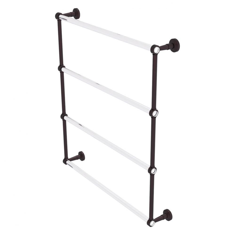 Pacific Beach Collection 4 Tier 30 Inch Ladder Towel Bar - Antique Bronze