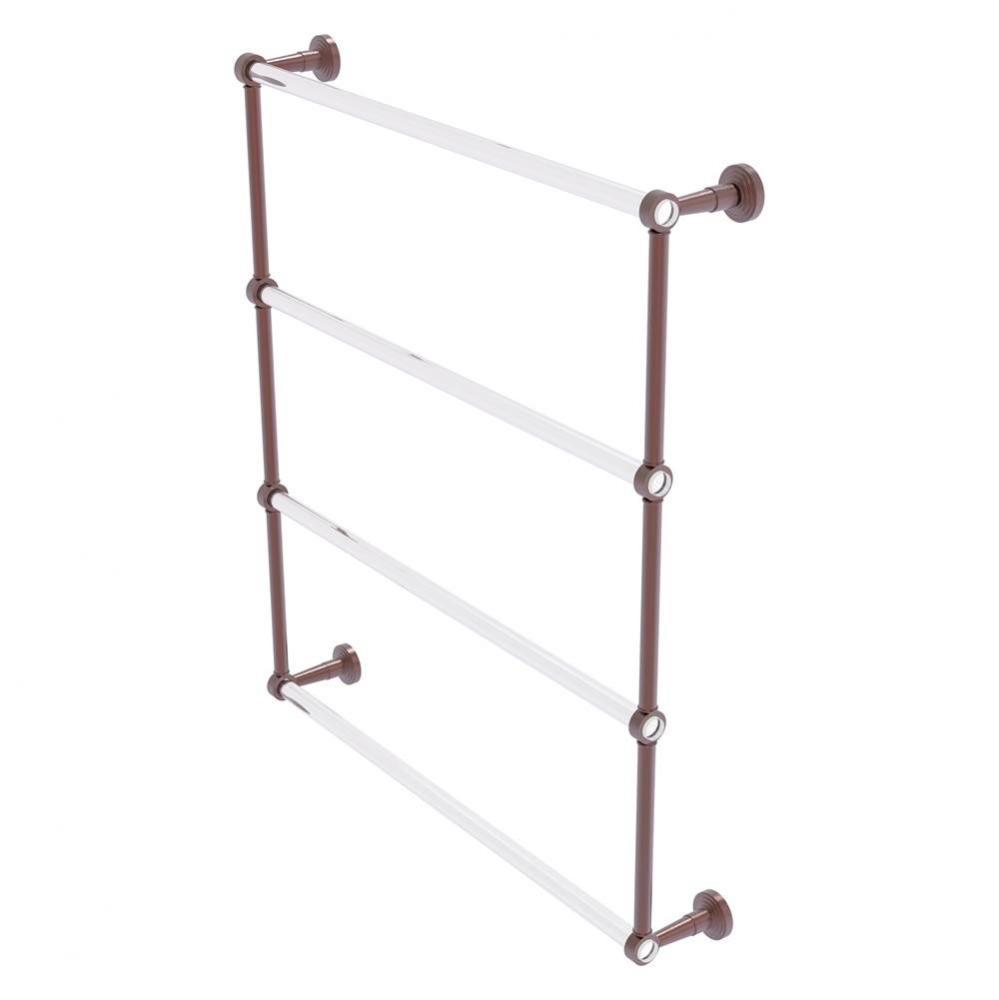 Pacific Beach Collection 4 Tier 30 Inch Ladder Towel Bar - Antique Copper