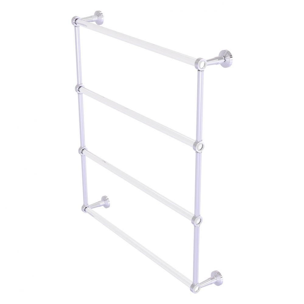 Pacific Beach Collection 4 Tier 30 Inch Ladder Towel Bar - Polished Chrome