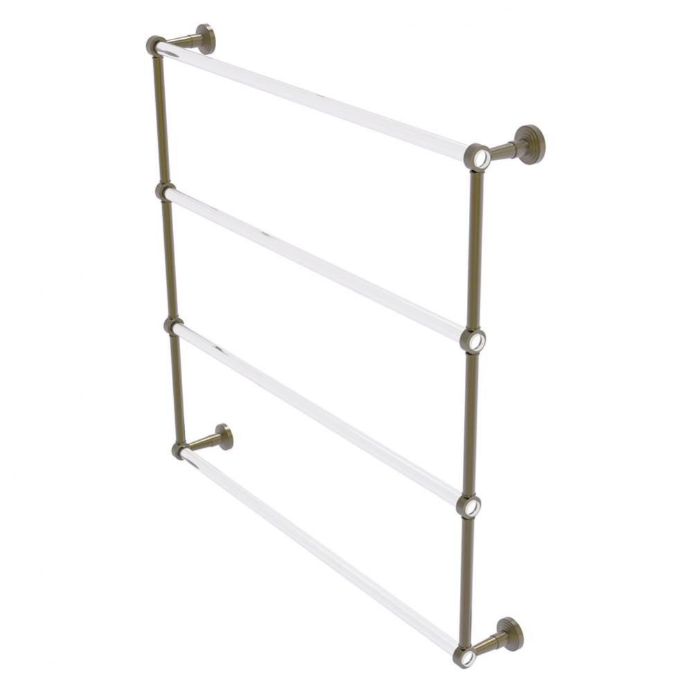 Pacific Beach Collection 4 Tier 36 Inch Ladder Towel Bar - Antique Brass