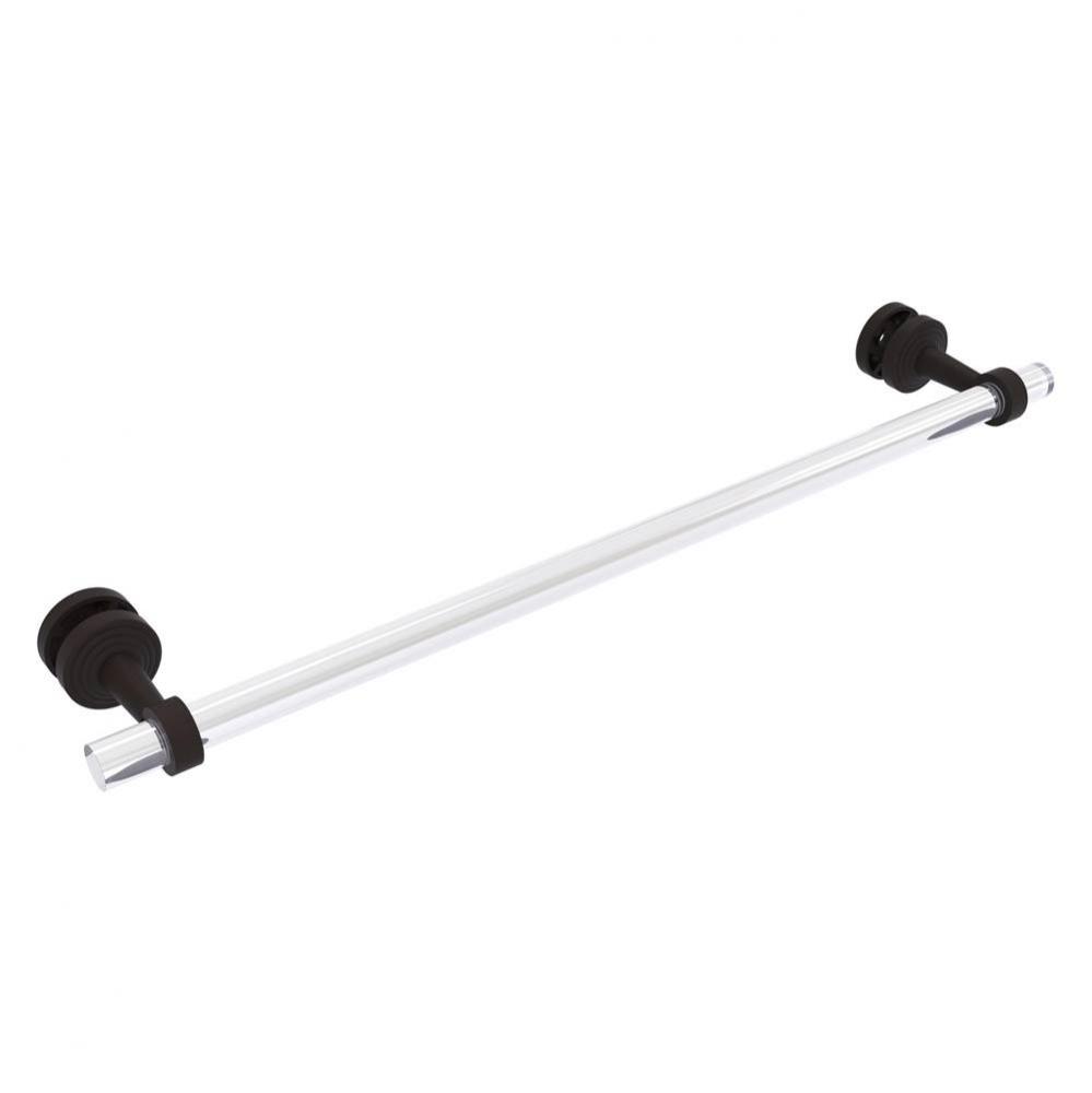 Pacific Beach Collection 24 Inch Shower Door Towel Bar - Oil Rubbed Bronze