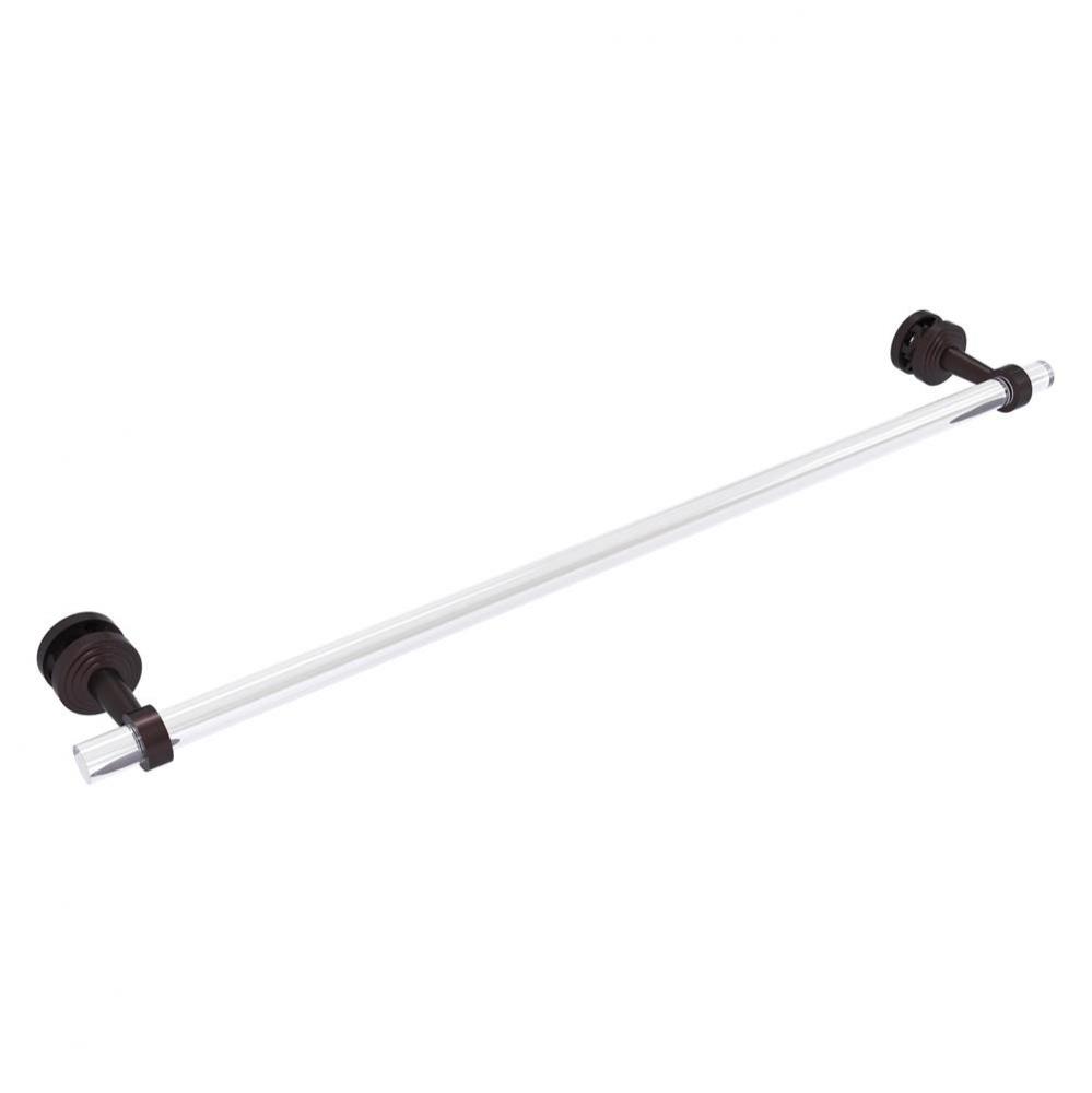 Pacific Beach Collection 30 Inch Shower Door Towel Bar - Antique Bronze