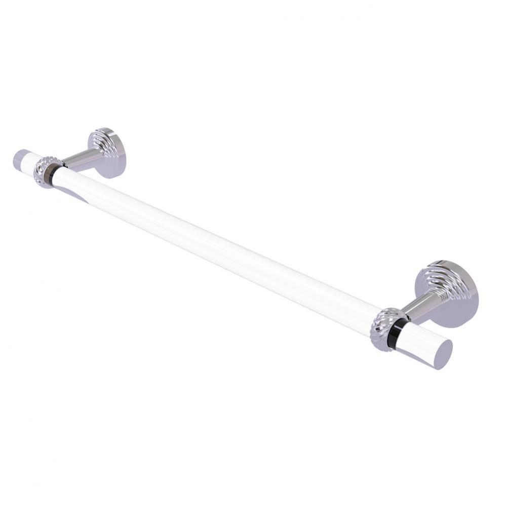 Pacific Beach Collection 24 Inch Towel Bar with Twisted Accents