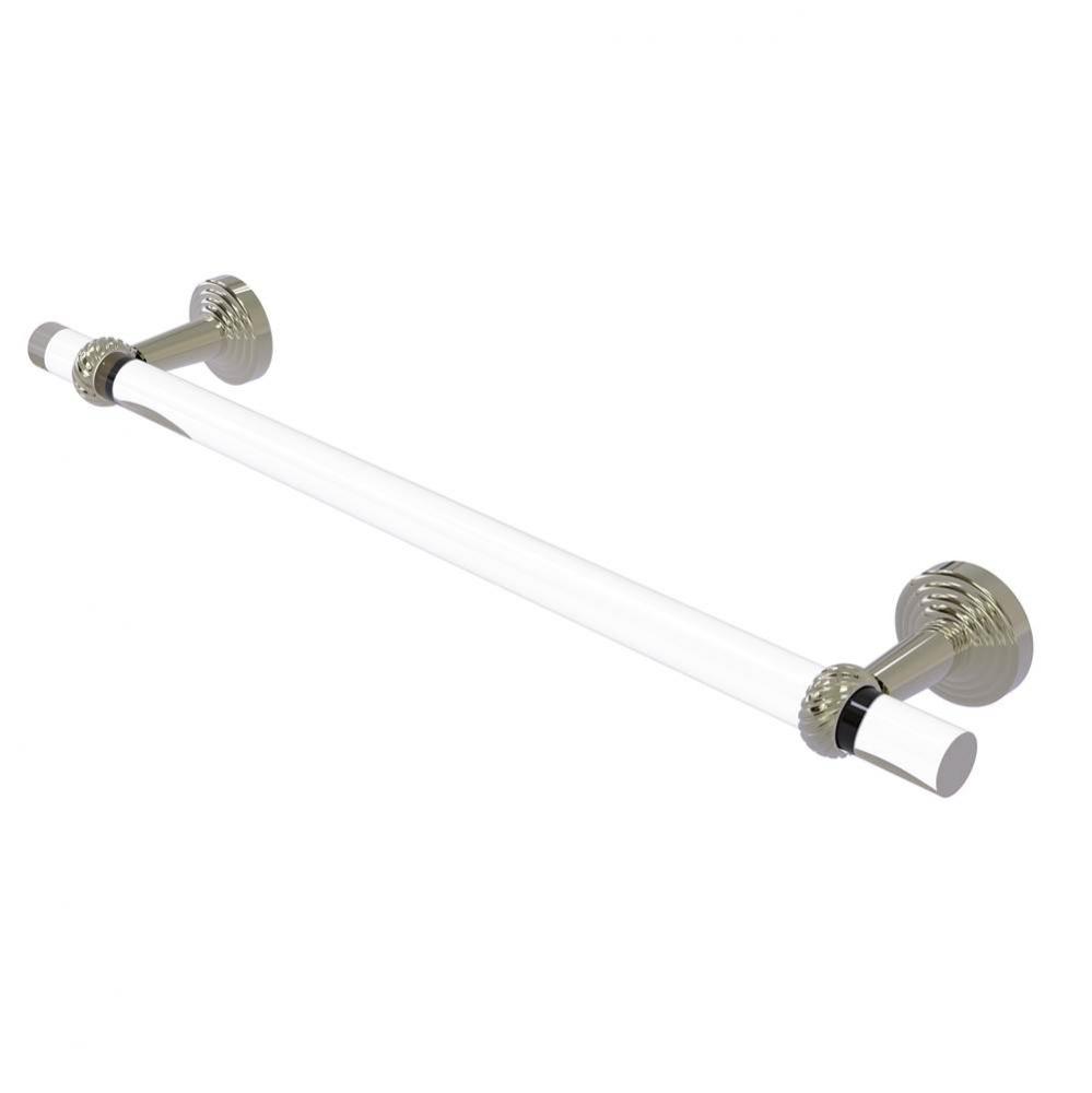 Pacific Beach Collection 36 Inch Towel Bar with Twisted Accents