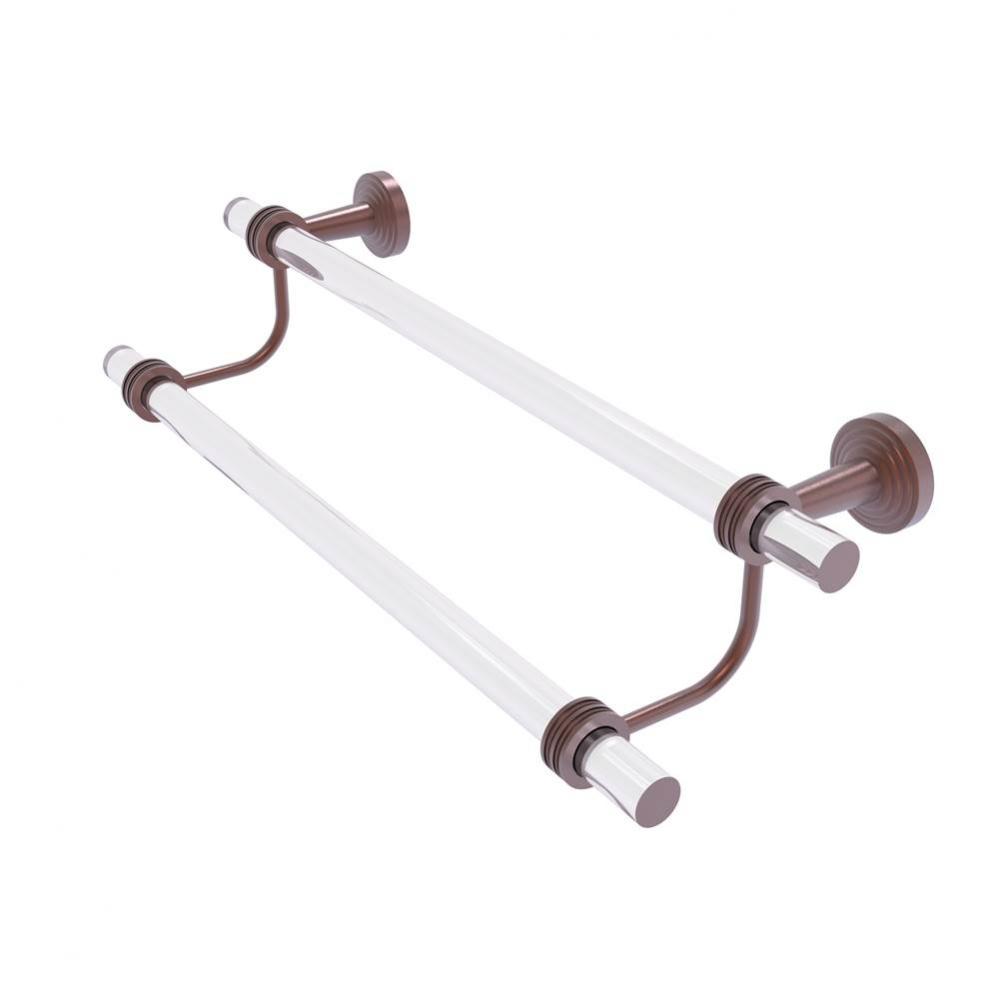 Pacific Beach Collection 24 Inch Double Towel Bar with Dotted Accents