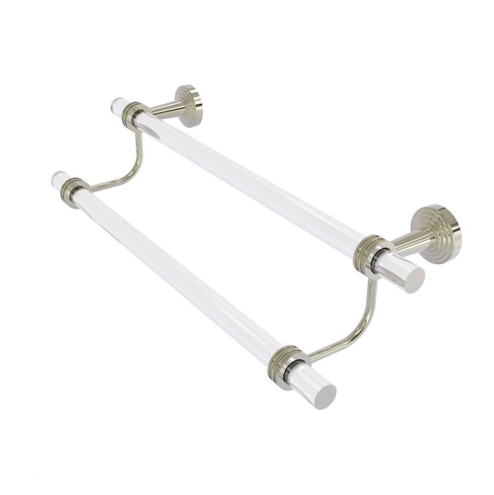 Pacific Beach Collection 30 Inch Double Towel Bar with Dotted Accents
