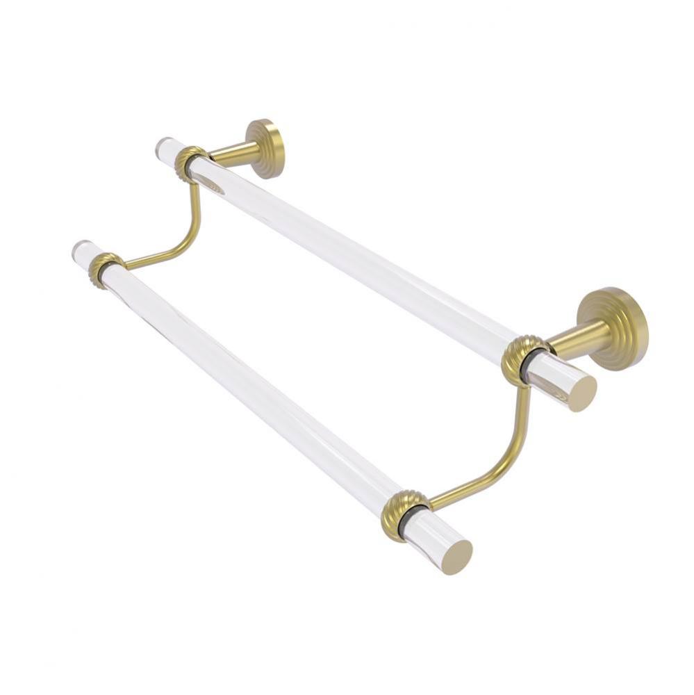 Pacific Beach Collection 30 Inch Double Towel Bar with Twisted Accents